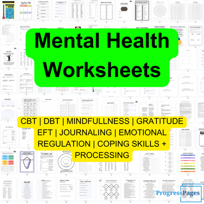 Ultimate Mental Health Worksheets Pack